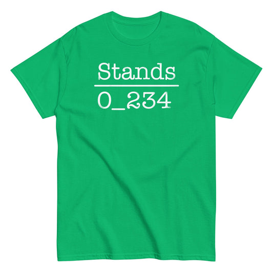 Stands 0 234 funny hilarous math Men's t-shirt - Premium t-shirt from MyDesigns - Just $19.95! Shop now at Lees Krazy Teez