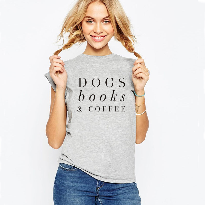Dogs books and coffee awesome women's t-shirt - Premium t-shirt from eprolo - Just $19.95! Shop now at Lees Krazy Teez