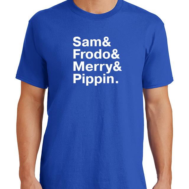 Hobbit names Sam Frodo Merry Pippin t-shirt - Premium t-shirt from Lees Krazy Teez - Just $16.95! Shop now at Lees Krazy Teez