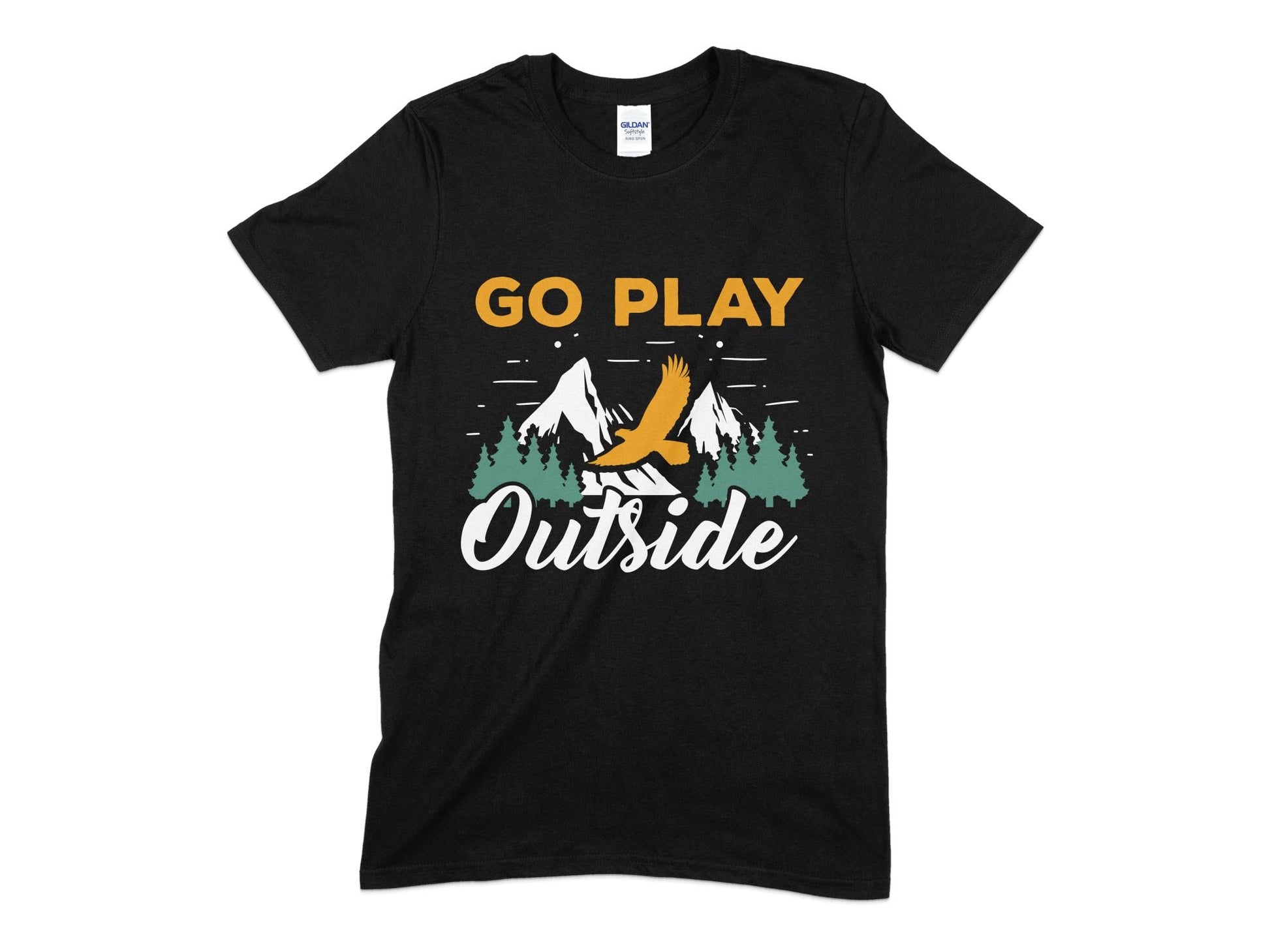 Go play outside hiking t-shirt - Premium t-shirt from MyDesigns - Just $19.95! Shop now at Lees Krazy Teez