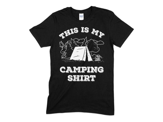 this is my camping shirt unisex t-shirt - Premium t-shirt from MyDesigns - Just $19.95! Shop now at Lees Krazy Teez