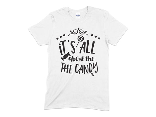 Its all about the the candy Unisex Men's Women's t-shirt - Premium t-shirt from MyDesigns - Just $19.95! Shop now at Lees Krazy Teez