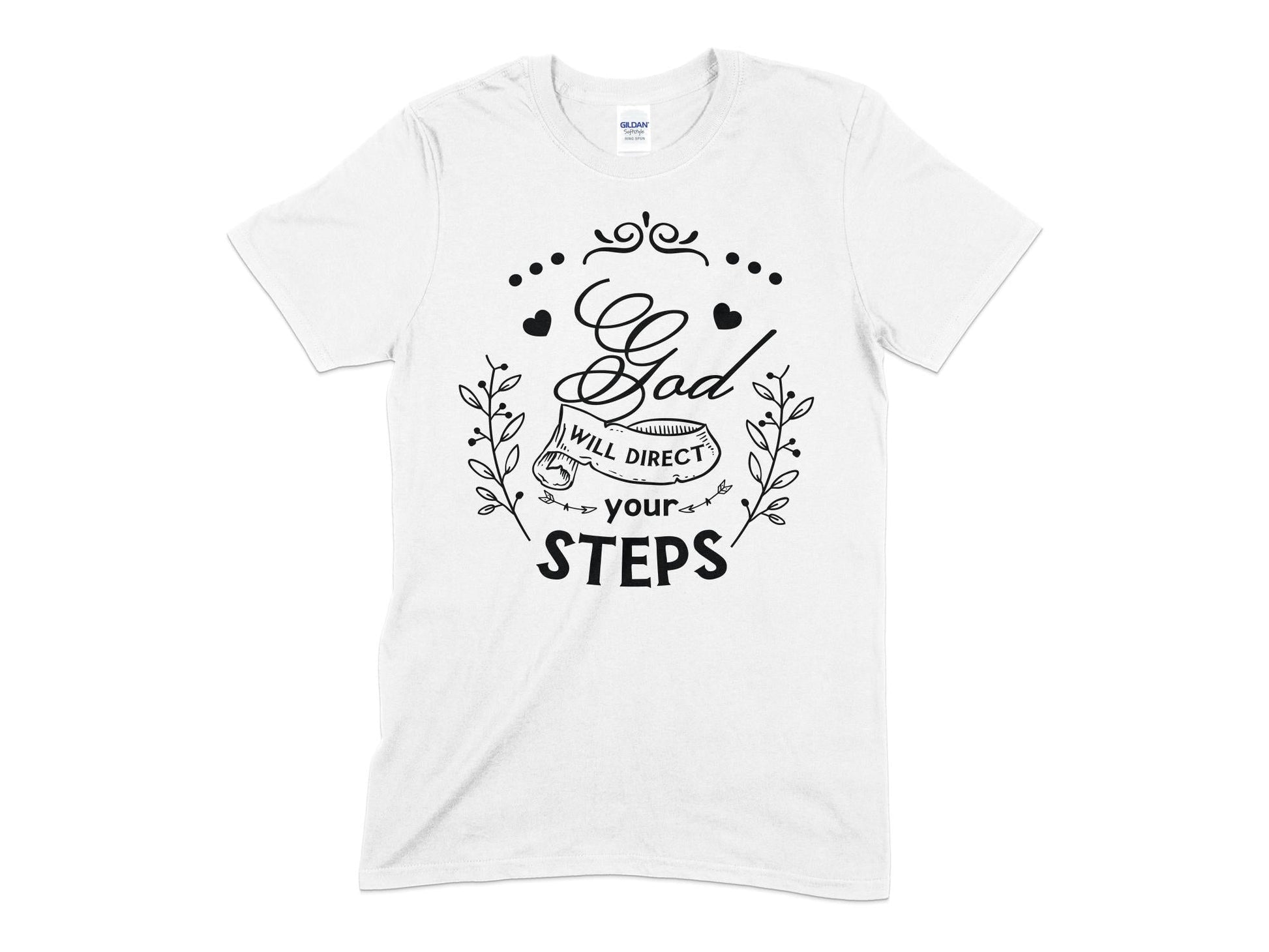 God Will Direct Your Steps unisex christian t-shirt - Premium t-shirt from MyDesigns - Just $21.95! Shop now at Lees Krazy Teez