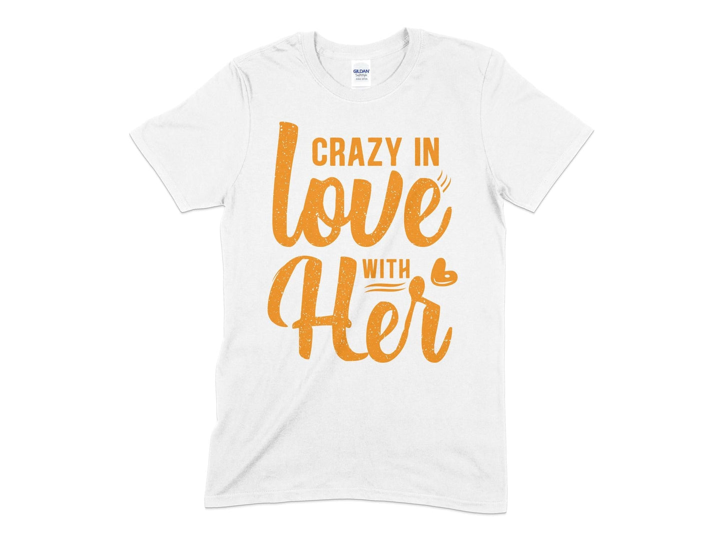 Crazy in love with her mens t-shirt - Premium t-shirt from MyDesigns - Just $19.95! Shop now at Lees Krazy Teez