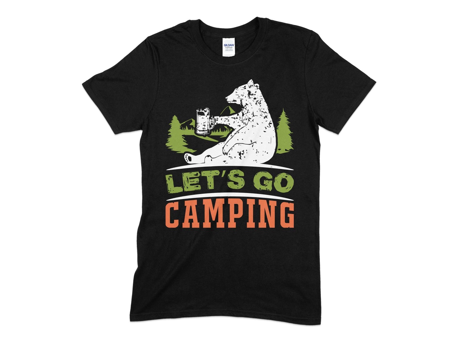 Get's go camping bear Men's t-shirt - Premium t-shirt from MyDesigns - Just $19.95! Shop now at Lees Krazy Teez