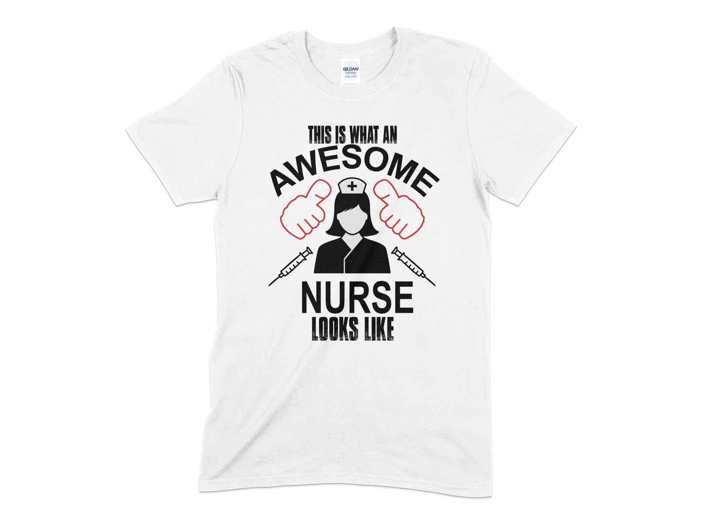 This is what an awesome nurse looks like womens t-shirt - Premium t-shirt from MyDesigns - Just $17.95! Shop now at Lees Krazy Teez