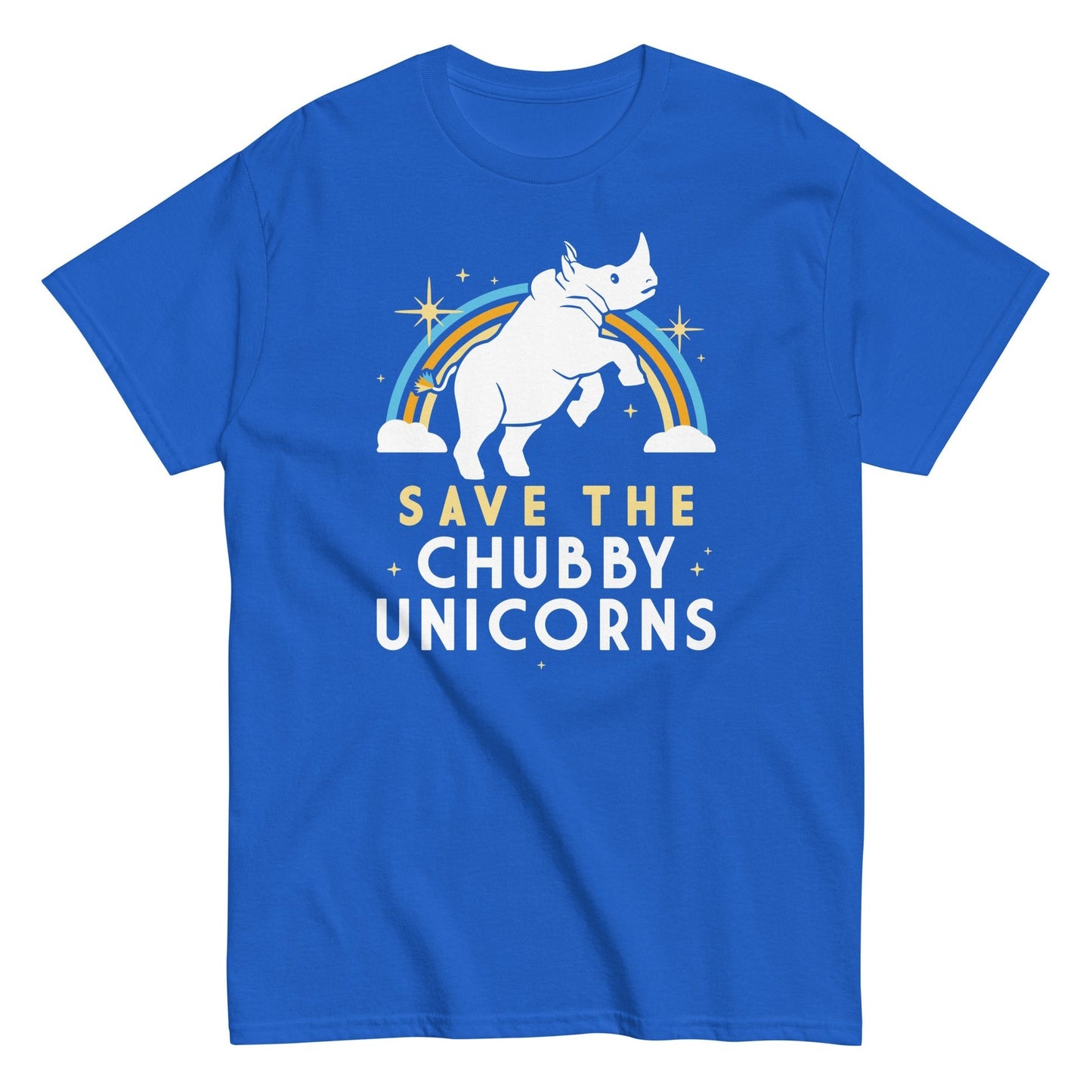 Save the chubby unicorns funny unisex t-shirt - Premium t-shirt from MyDesigns - Just $19.95! Shop now at Lees Krazy Teez