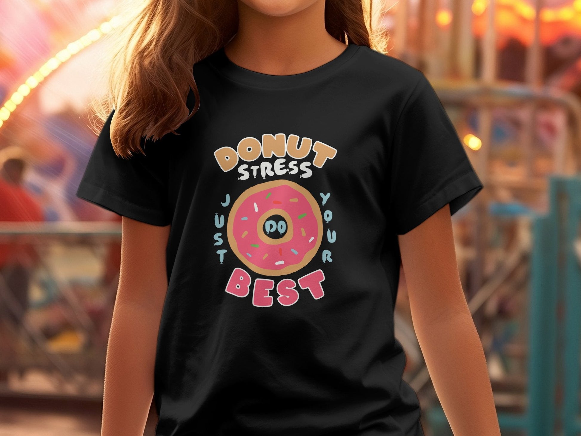 Donut stress just do your best Women's tee - Premium t-shirt from MyDesigns - Just $19.95! Shop now at Lees Krazy Teez