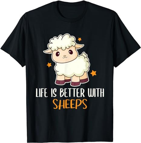 Life Is Better With Sheeps T-Shirt - Premium t-shirt from MyDesigns - Just $19.95! Shop now at Lees Krazy Teez