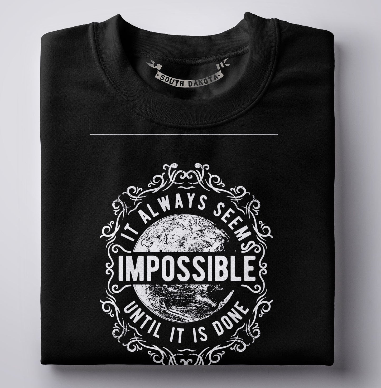 It always seems impossible until it is done t-shirt - Premium t-shirt from MyDesigns - Just $19.95! Shop now at Lees Krazy Teez