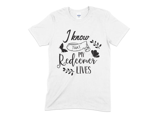 I Know That My Redeemer Lives - Premium t-shirt from MyDesigns - Just $18.95! Shop now at Lees Krazy Teez