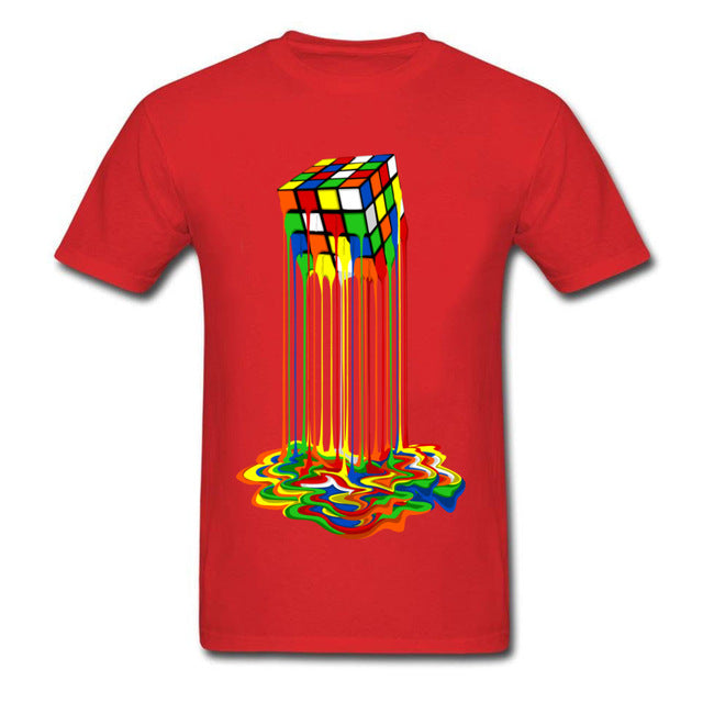 Rubix Cube melted unique design Men's t-shirt - Premium t-shirt from eprolo - Just $21.95! Shop now at Lees Krazy Teez