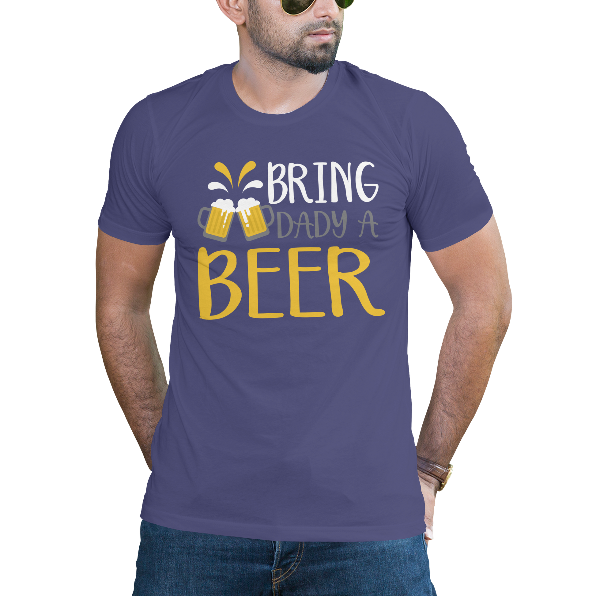 Bring Daddy a beer Men's drinking t-shirt - Premium t-shirt from Lees Krazy Teez - Just $24.95! Shop now at Lees Krazy Teez