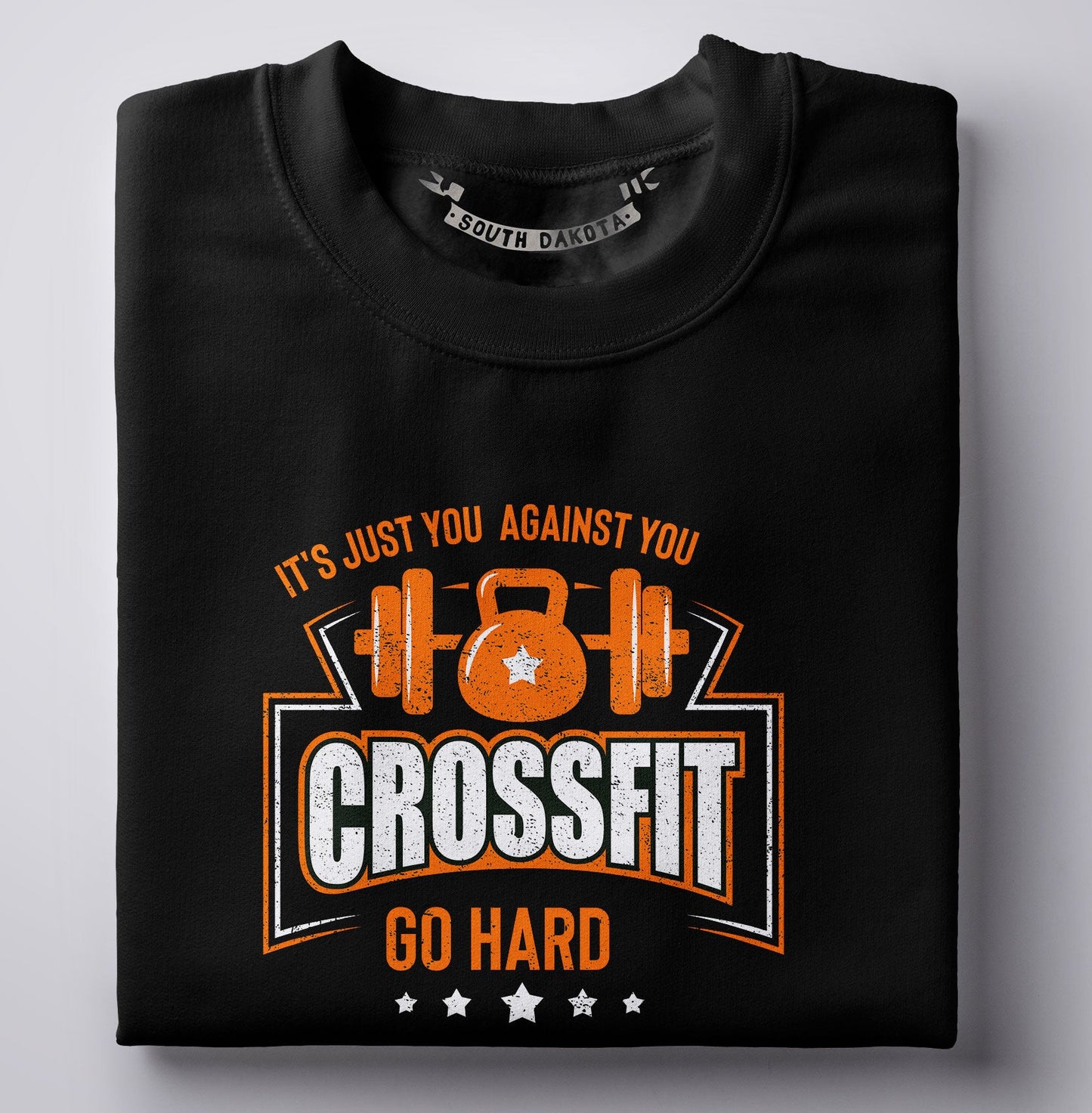 It's just you against you crossfit go hard t-shirt - Premium t-shirt from MyDesigns - Just $19.95! Shop now at Lees Krazy Teez