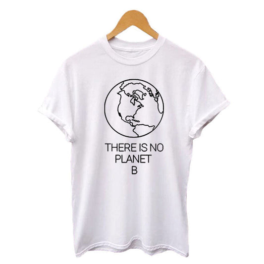 Embrace Earth Day: Women's Summer Cotton T-Shirt with the Slogan 'There Is No Planet B - Premium t-shirt from eprolo - Just $19.95! Shop now at Lees Krazy Teez