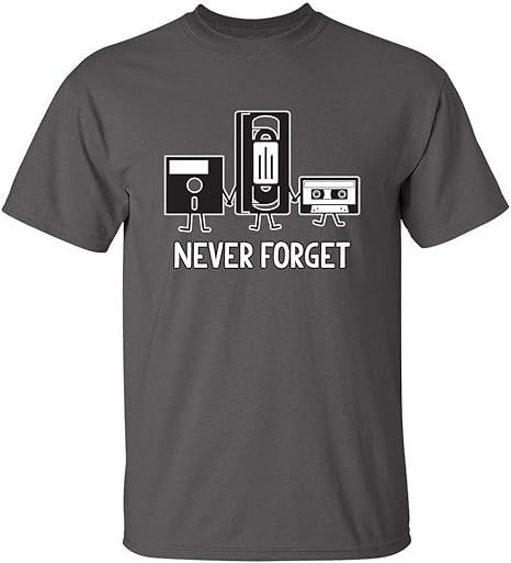 Never Forget Cassette Tape VHS Mens Funny T Shirt - Premium t-shirt from MyDesigns - Just $19.95! Shop now at Lees Krazy Teez