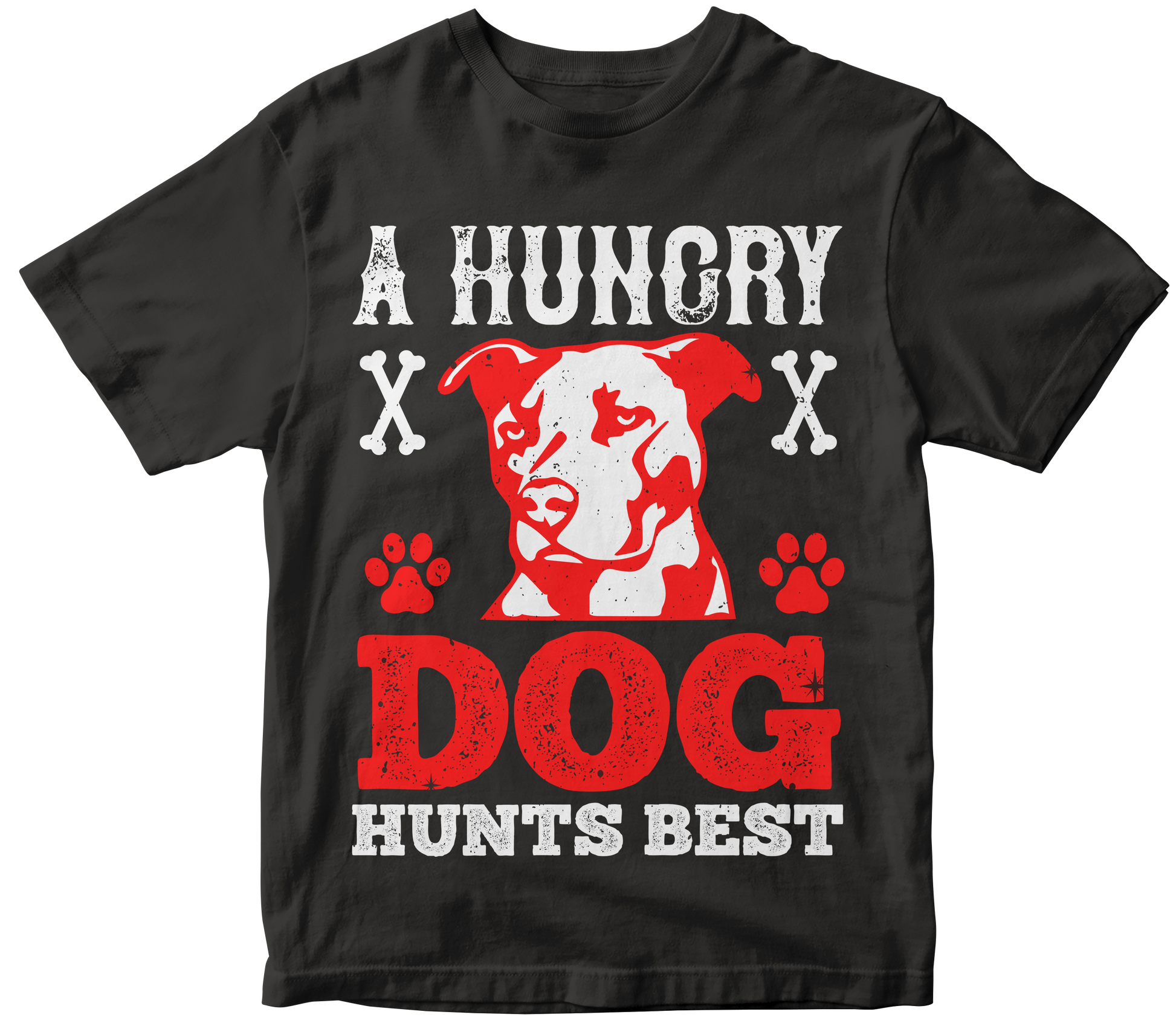A hungry dog hunts best Men's t-shirt - Premium  from MyDesigns - Just $21.95! Shop now at Lees Krazy Teez
