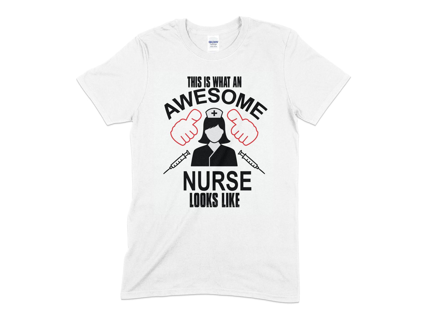This is what an awesome nurse looks like - Premium t-shirt from MyDesigns - Just $19.95! Shop now at Lees Krazy Teez
