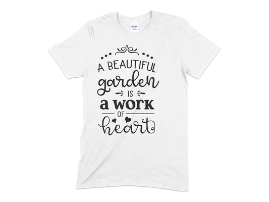 A beautiful garden is a work of heart t-shirt - Premium t-shirt from MyDesigns - Just $21.95! Shop now at Lees Krazy Teez