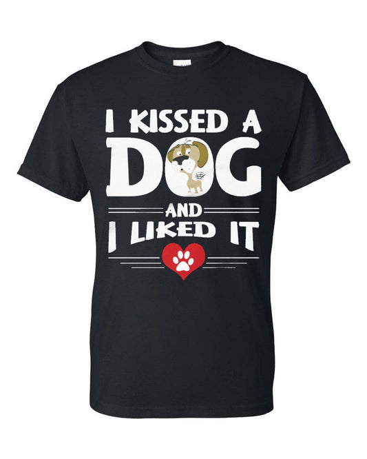 I kissed a Dog and i liked it Men's t-shirt - Premium t-shirt from MyDesigns - Just $19.95! Shop now at Lees Krazy Teez