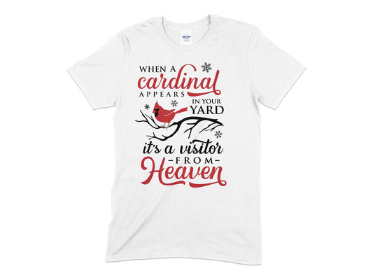 When a cardinal appears - Premium t-shirt from MyDesigns - Just $19.95! Shop now at Lees Krazy Teez