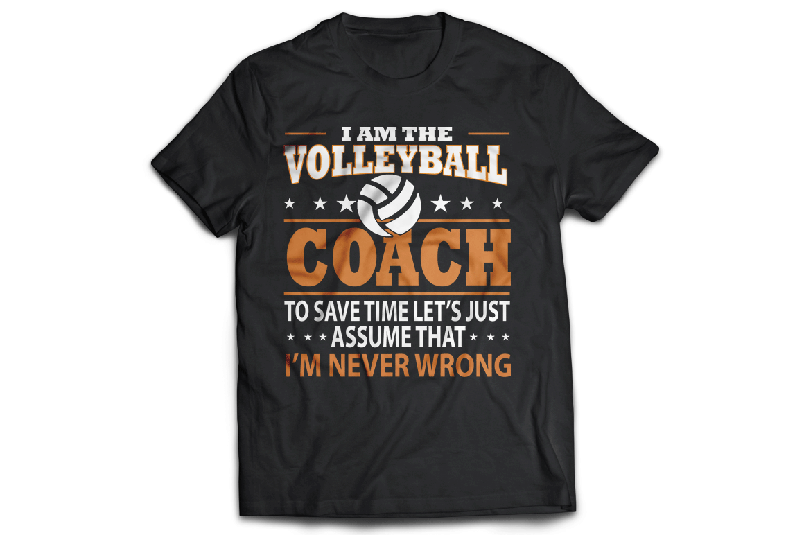 I am the volleyball coach t-shirt - Premium t-shirt from MyDesigns - Just $21.95! Shop now at Lees Krazy Teez