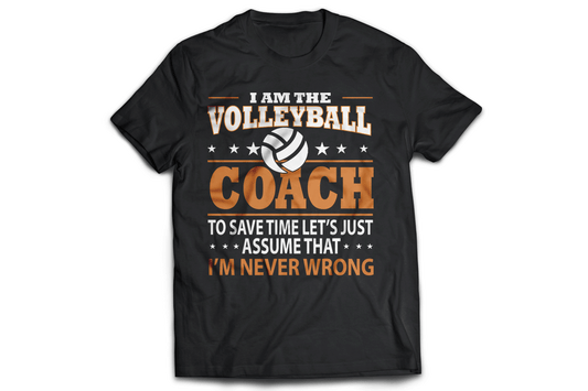 I am the volleyball coach t-shirt - Premium t-shirt from MyDesigns - Just $21.95! Shop now at Lees Krazy Teez