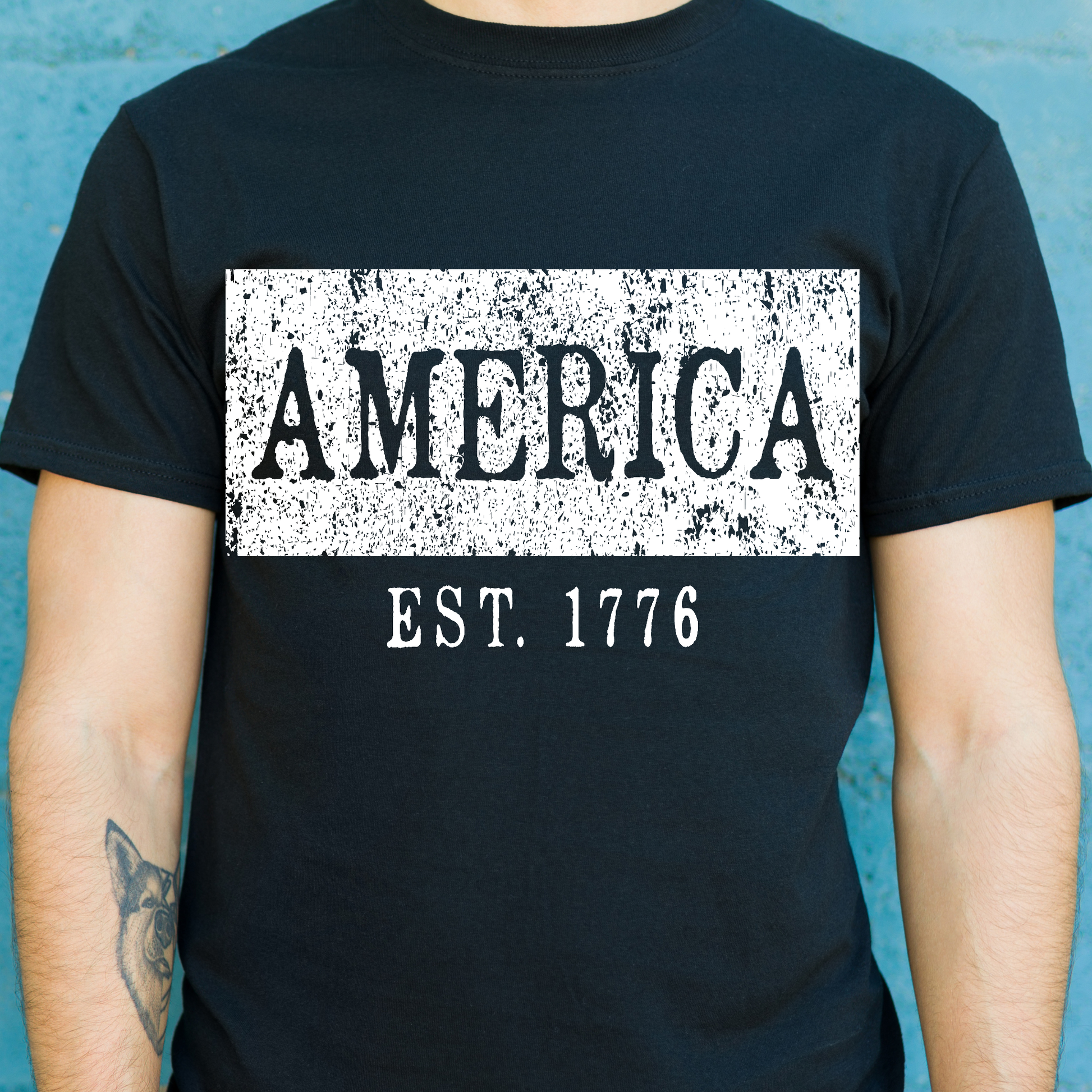 America est 1776 Men's Patriot t-shirt - Premium t-shirt from MyDesigns - Just $21.95! Shop now at Lees Krazy Teez