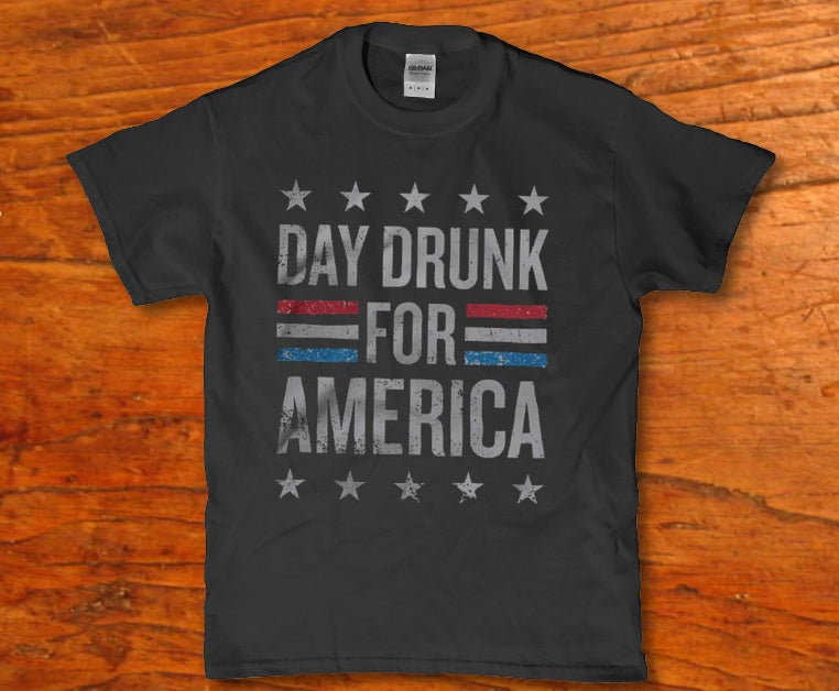 Day drunk for America Men's t-shirt - Premium t-shirt from MyDesigns - Just $16.95! Shop now at Lees Krazy Teez