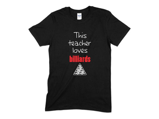 This teacher loves billards pool t-shirt - Premium t-shirt from MyDesigns - Just $17.95! Shop now at Lees Krazy Teez
