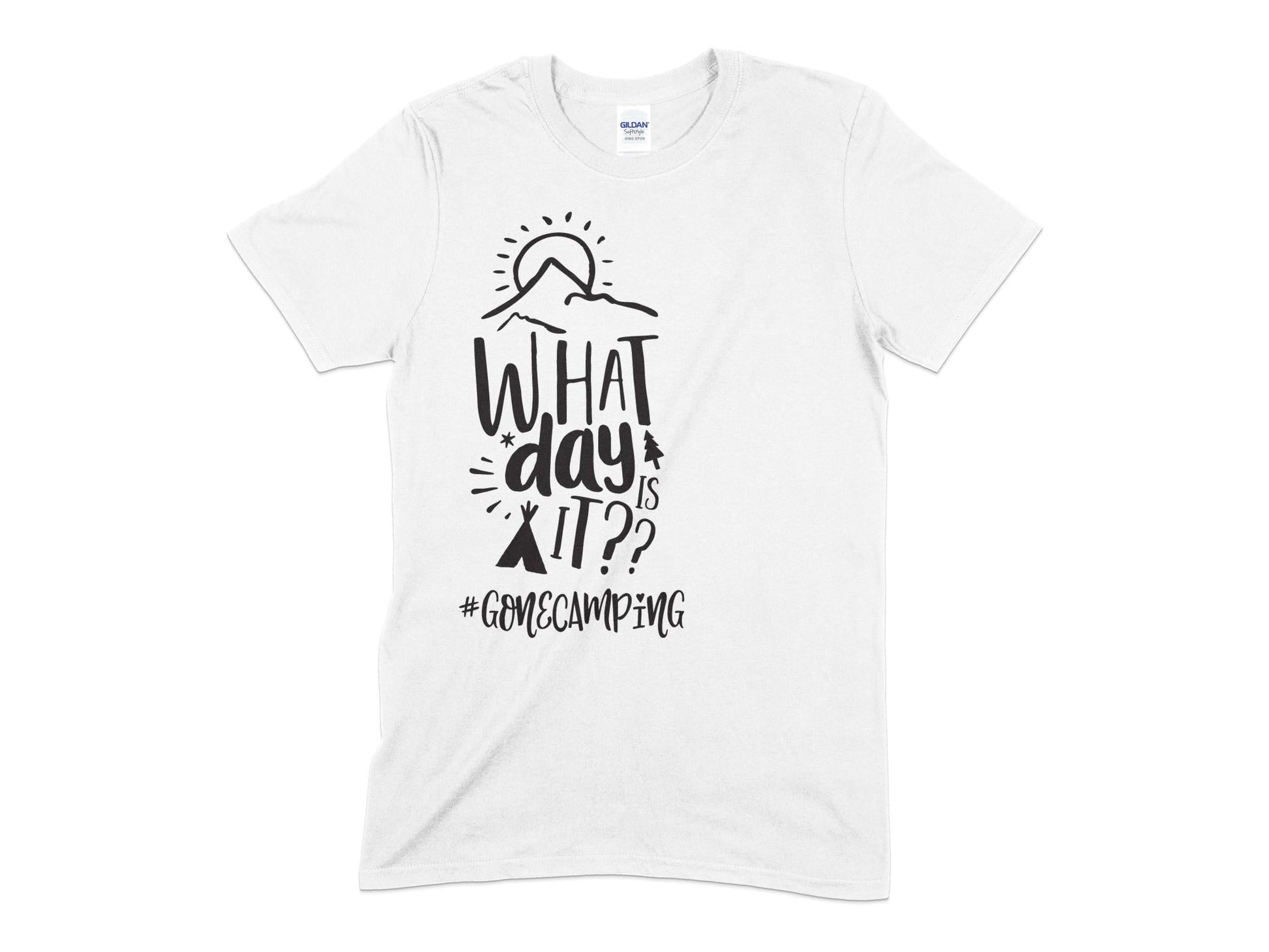 What day is it camping t-shirt - Premium t-shirt from MyDesigns - Just $19.95! Shop now at Lees Krazy Teez