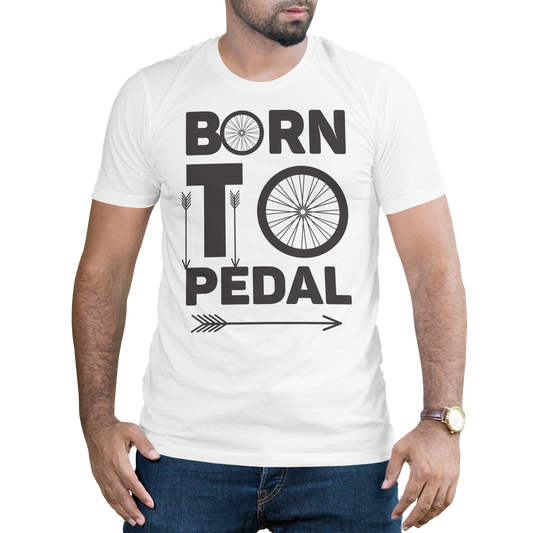 Born to Pedal bicycle t-shirt - Premium t-shirt from MyDesigns - Just $19.95! Shop now at Lees Krazy Teez