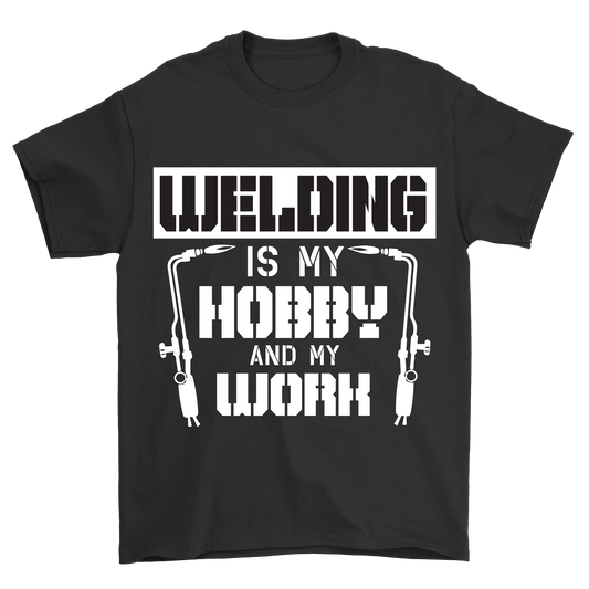 Welding is my hobby and my work t-shirt - Premium t-shirt from MyDesigns - Just $21.95! Shop now at Lees Krazy Teez