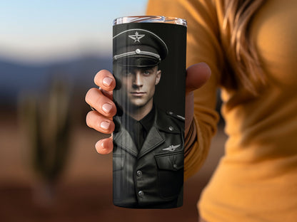 White General 3d skinny tumbler wrap - Premium tumbler from MyDesigns - Just $29.95! Shop now at Lees Krazy Teez