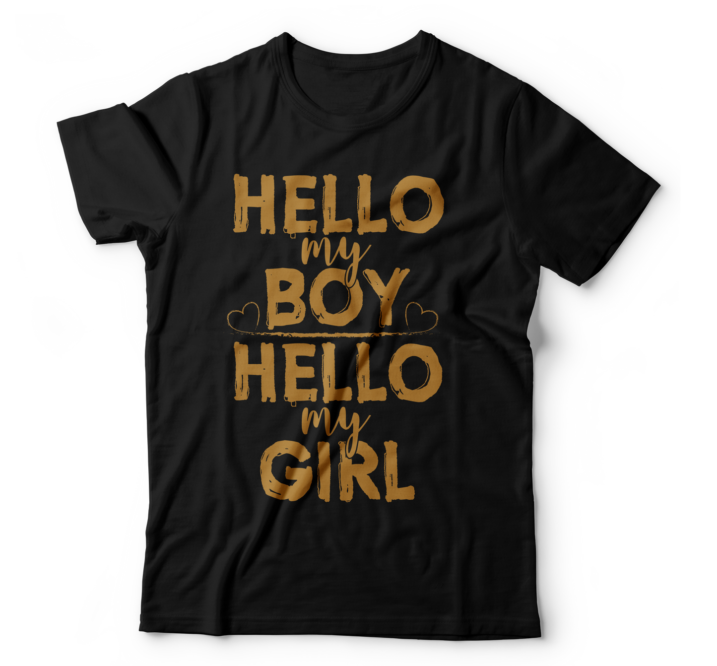 Hello my boy hello my girl t-shirt - Premium  from MyDesigns - Just $19.95! Shop now at Lees Krazy Teez