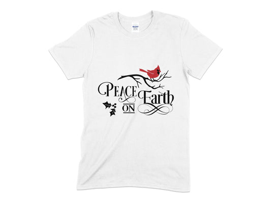 Peace on Earth black Unisex Men's Women's t-shirt - Premium t-shirt from MyDesigns - Just $19.95! Shop now at Lees Krazy Teez