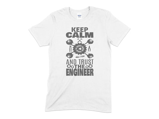 Keep calm and trust the engineer t-shirt - Premium t-shirt from MyDesigns - Just $19.95! Shop now at Lees Krazy Teez