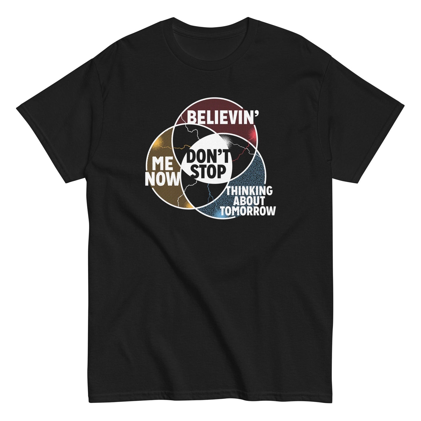 Believin me now don;t stop thinking about tommorrow t-shirt - Premium t-shirt from MyDesigns - Just $19.95! Shop now at Lees Krazy Teez