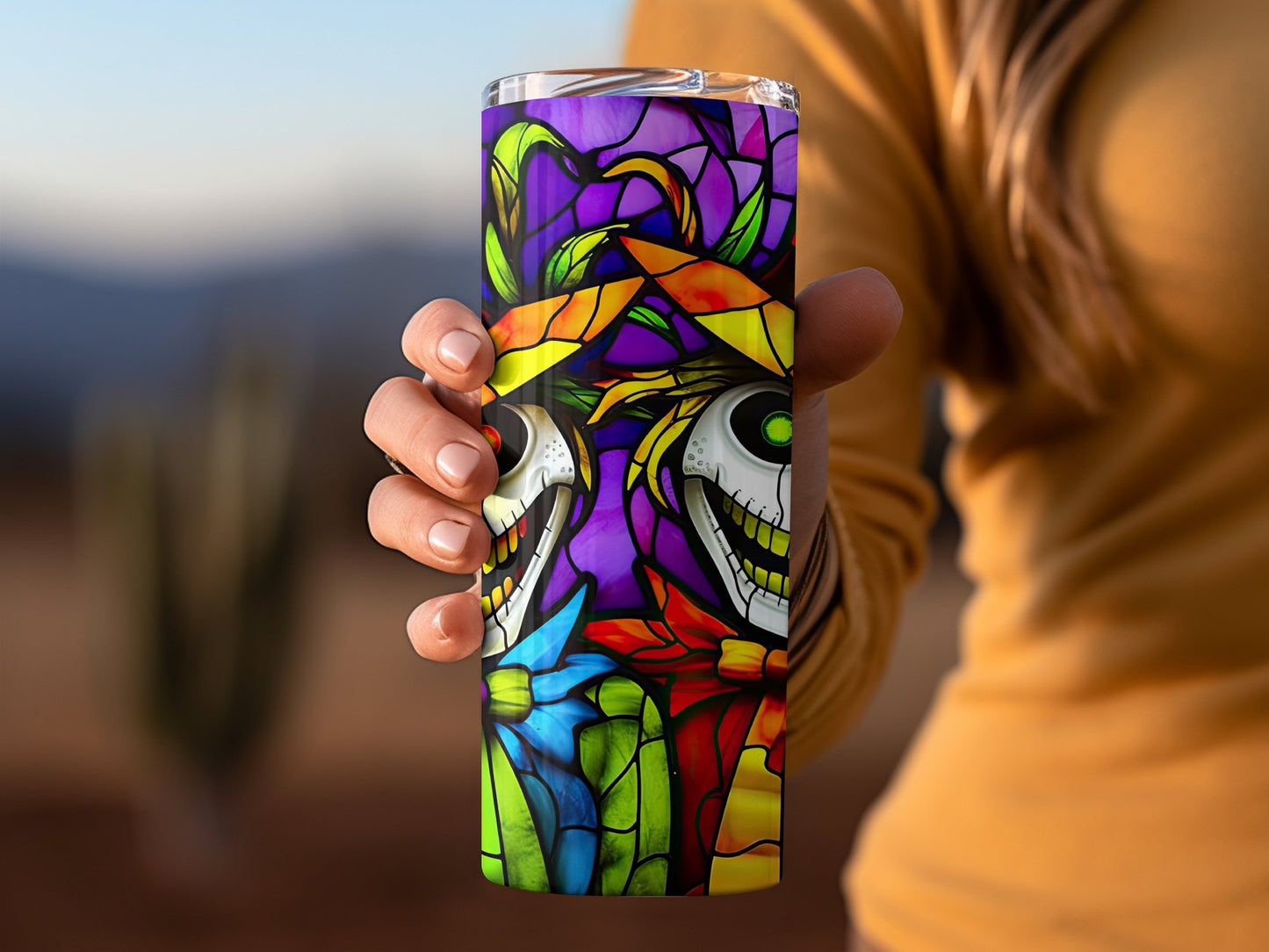 3d skeleten 20oz skinny awesome tumbler - Premium tumbler from MyDesigns - Just $29.95! Shop now at Lees Krazy Teez