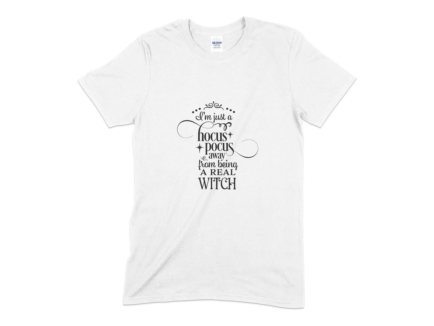 I'm just a hocus pocus away from being a real witch t-shirt - Premium t-shirt from MyDesigns - Just $19.95! Shop now at Lees Krazy Teez