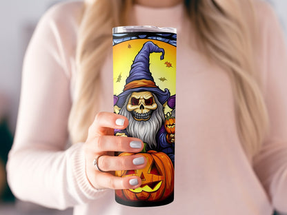 3d Halloween Gnomes 20oz skinny tumbler wrap - Premium tumbler from MyDesigns - Just $29.95! Shop now at Lees Krazy Teez