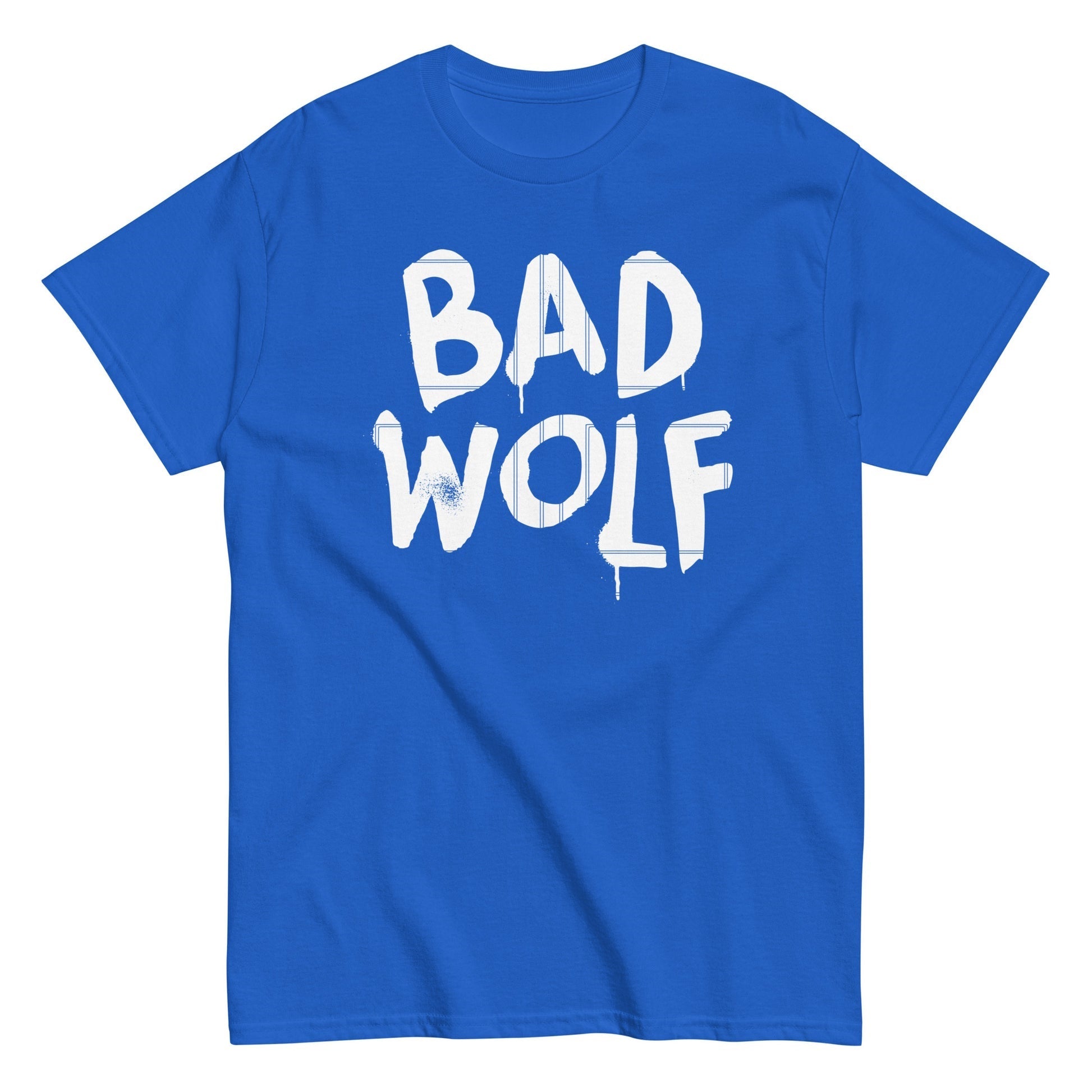 Bad wolf typography awesome unisex t-shirt - Premium t-shirt from MyDesigns - Just $19.95! Shop now at Lees Krazy Teez