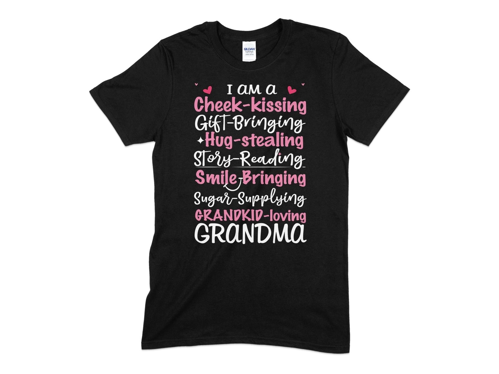 i am grandkid loving grandma family tshirt - Premium t-shirt from MyDesigns - Just $19.95! Shop now at Lees Krazy Teez