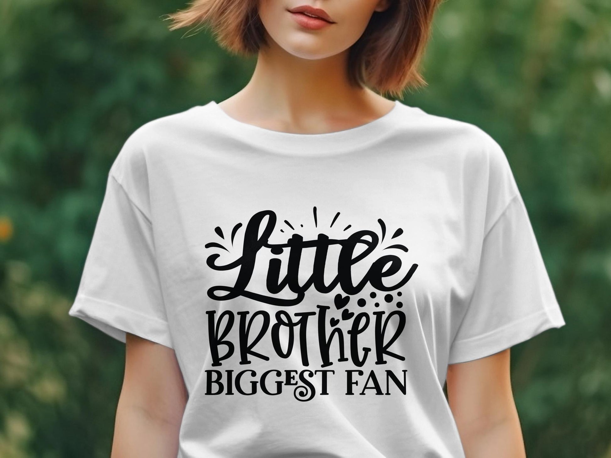 Little Brother Biggest Fan Women's tee shirt - Premium t-shirt from MyDesigns - Just $19.95! Shop now at Lees Krazy Teez