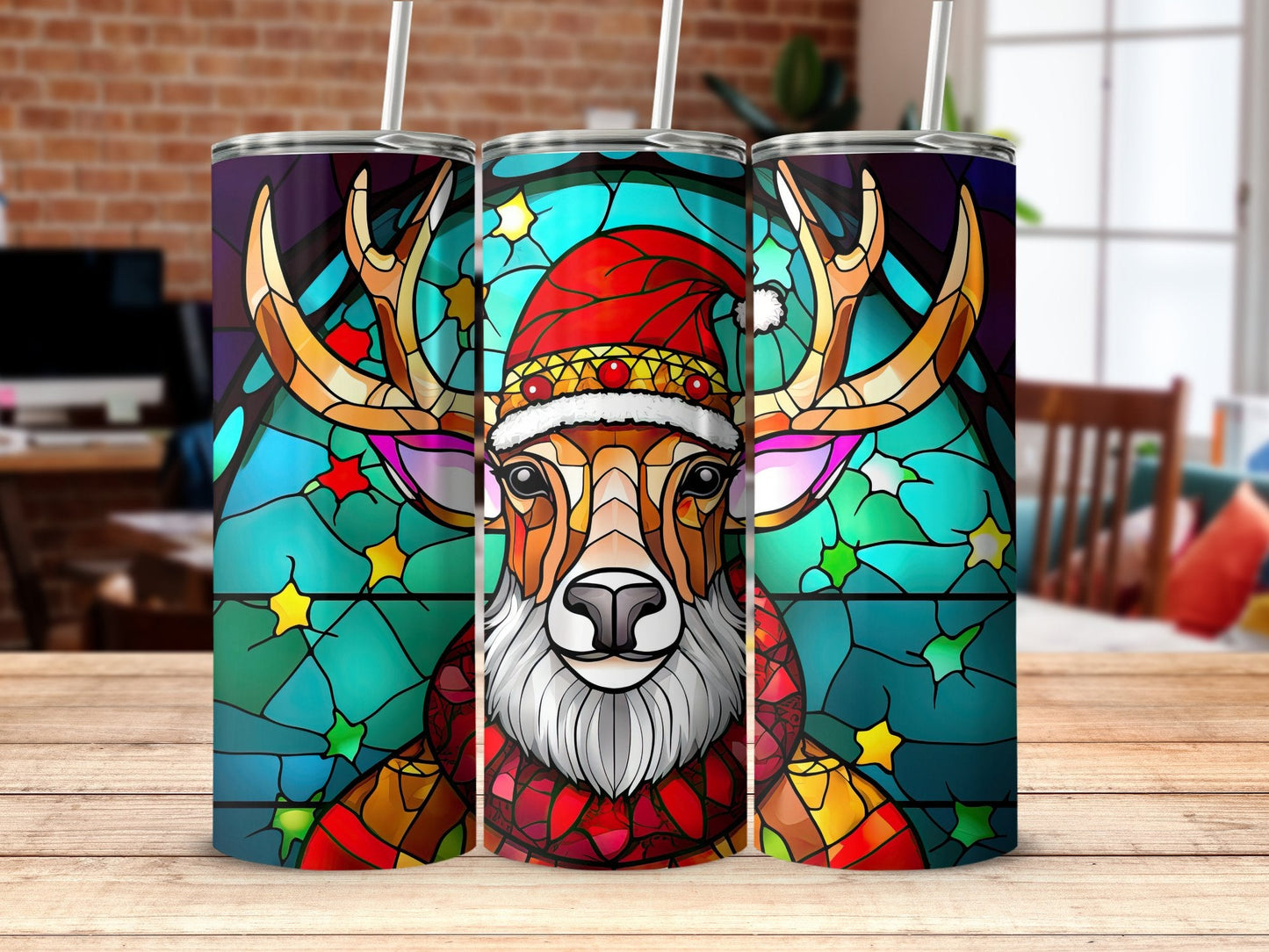 Reindeer skinny awesome 20oz skinny sublimation tumbler - Premium tumbler from MyDesigns - Just $29.95! Shop now at Lees Krazy Teez