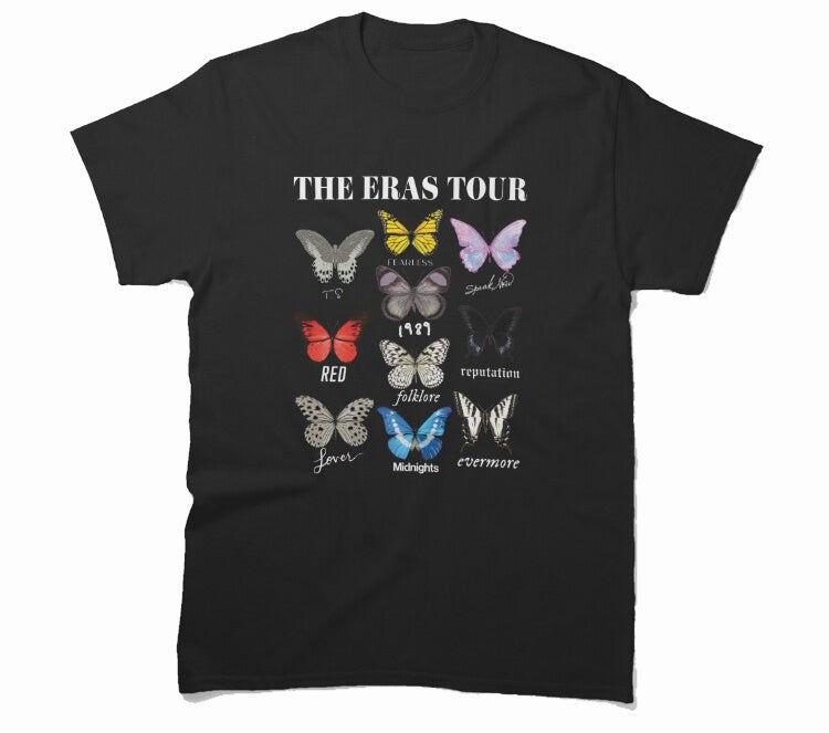The eras tour Butterfly Albums Classic T-Shirt - Premium t-shirt from MyDesigns - Just $19.95! Shop now at Lees Krazy Teez