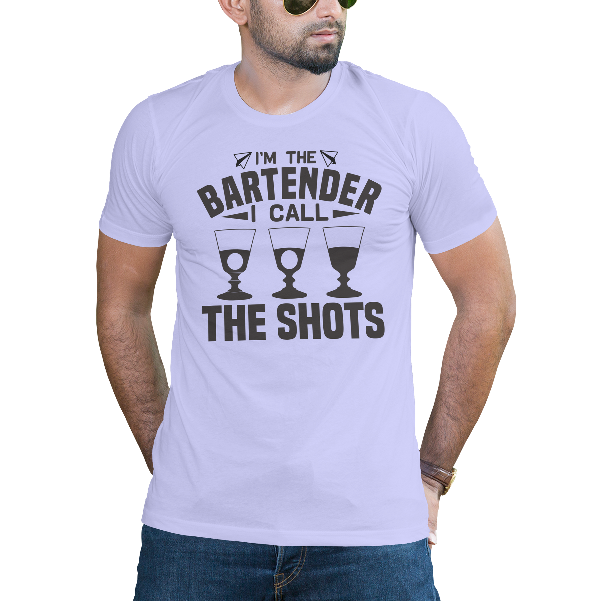 I'm the bartender i call the shots drinking Men's t-shirt - Premium t-shirt from Lees Krazy Teez - Just $24.95! Shop now at Lees Krazy Teez