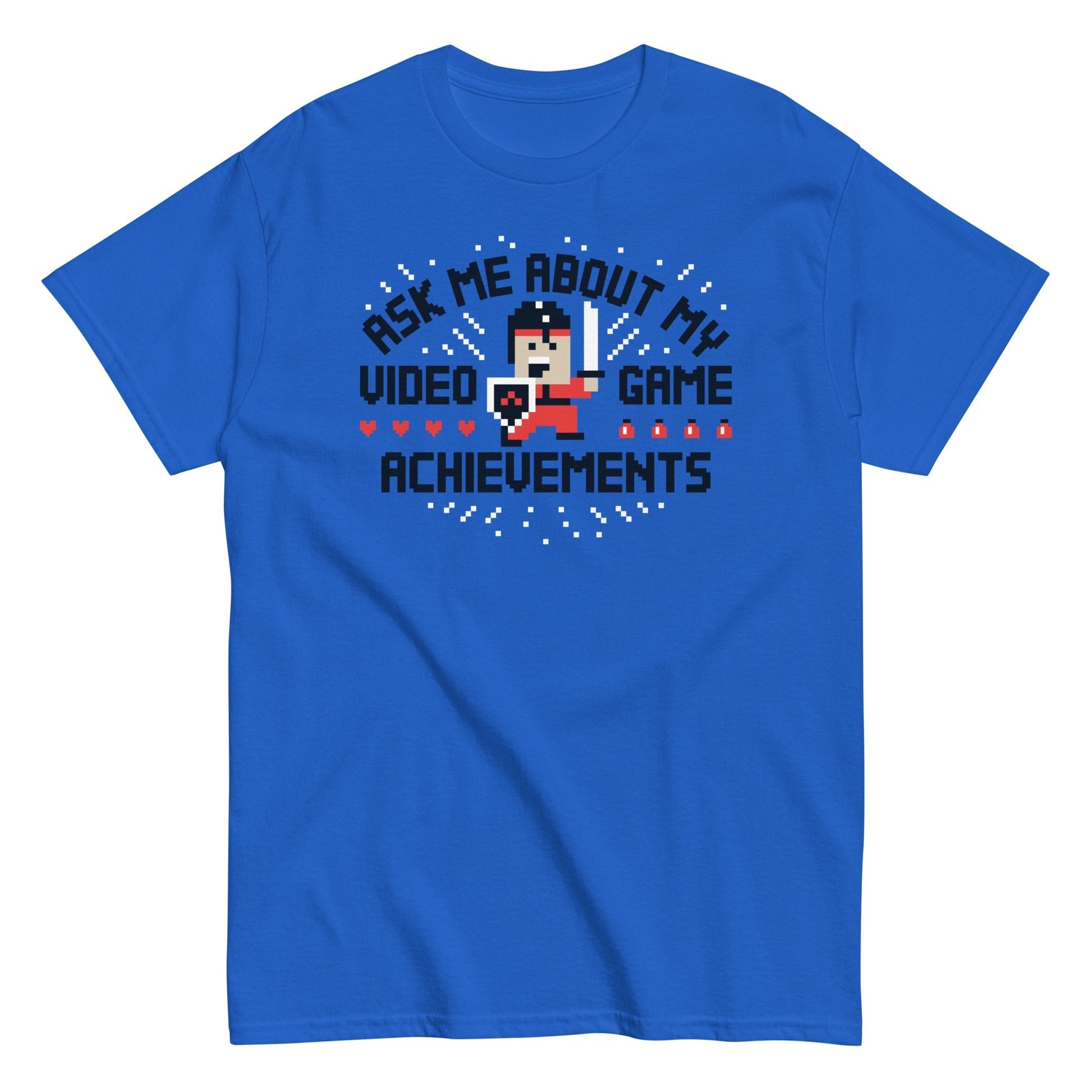 Ask me about my video game achievements t-shirt - Premium t-shirt from MyDesigns - Just $19.95! Shop now at Lees Krazy Teez