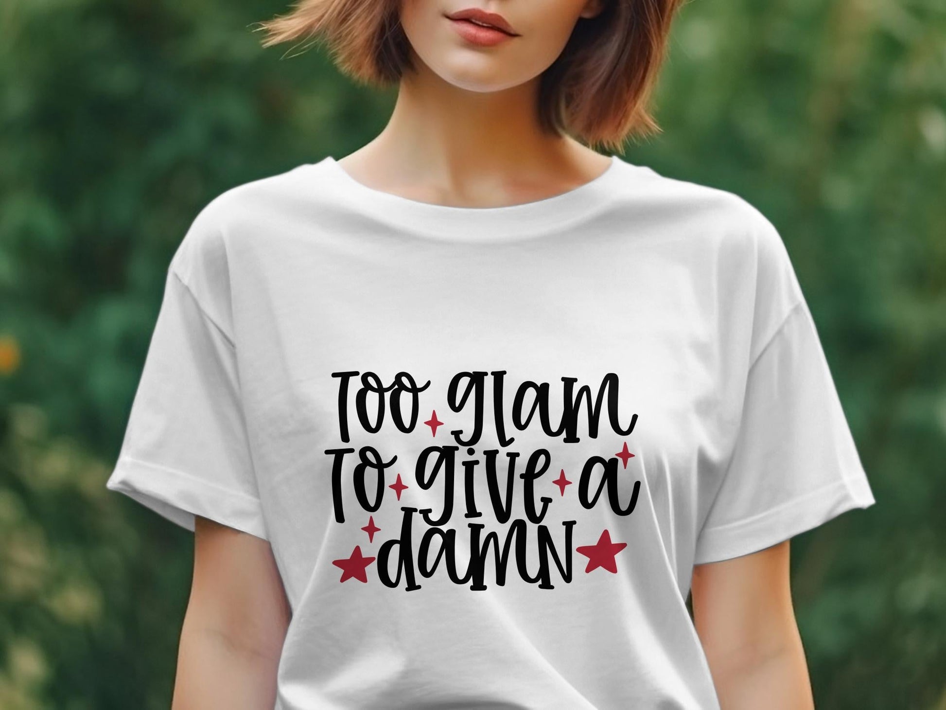 Too glam to give a damn Women's tee - Premium  from MyDesigns - Just $19.95! Shop now at Lees Krazy Teez