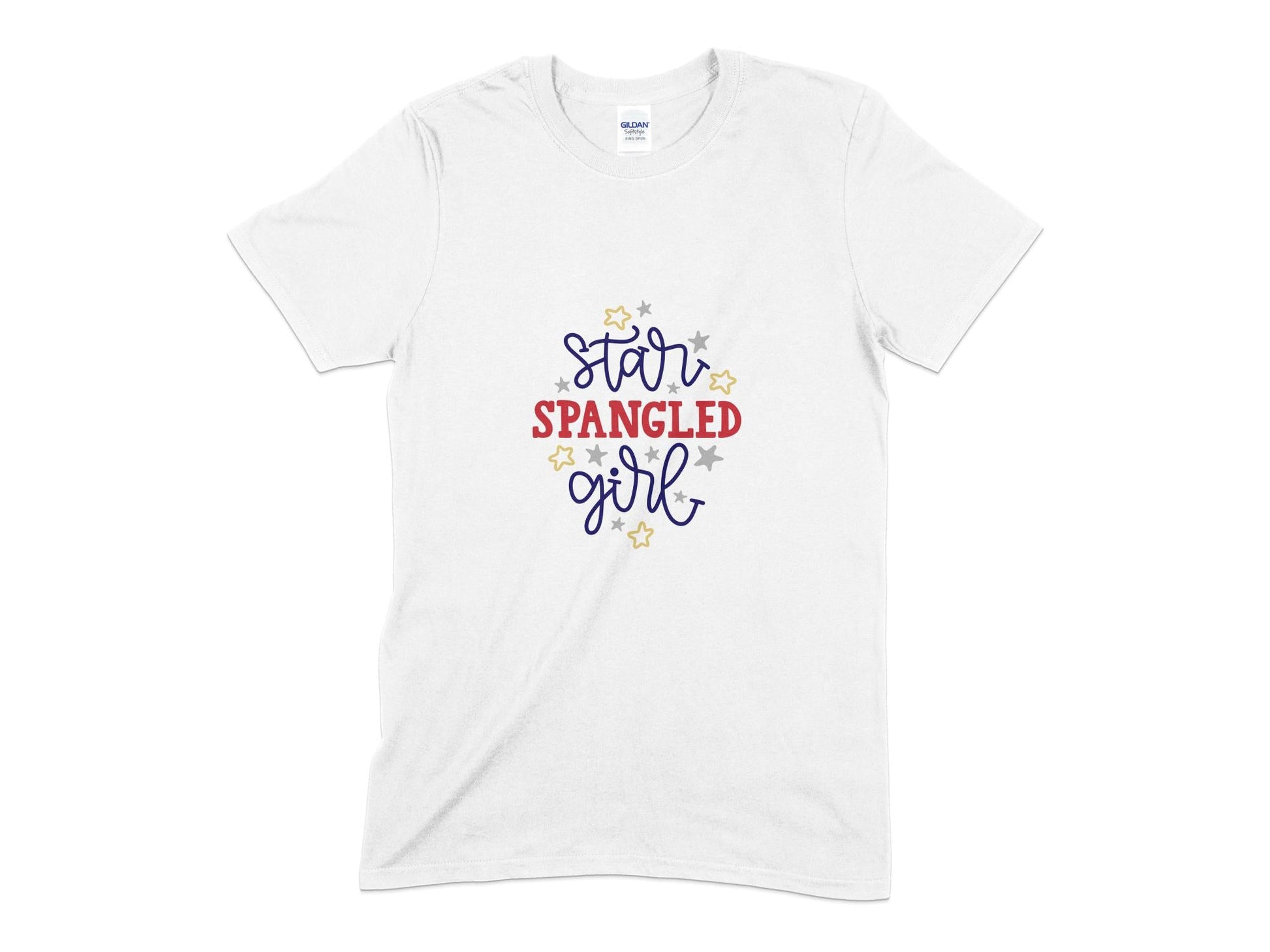 Star spangled girl ladies womens t-shirt - Premium t-shirt from MyDesigns - Just $19.95! Shop now at Lees Krazy Teez